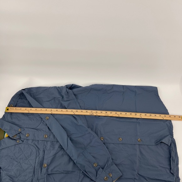 Cabelas Men Vented Hunting Shooting Shirt LT Tall Padded Quilted Shoulders Large - Picture 8 of 9